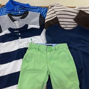 Boys 5T bundle of 5 shirts and pair of shorts